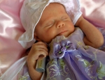 Addi in first dress