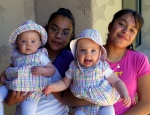 Elia and Zaray with girls