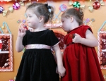 Girls waiting for Santa