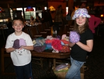 Kids making CureCaps