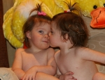 After bath kisses